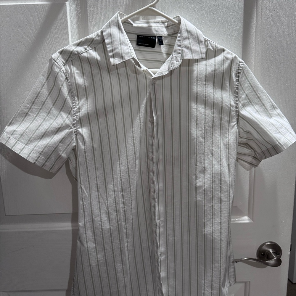 ASOSMen's White Striped Shirt
